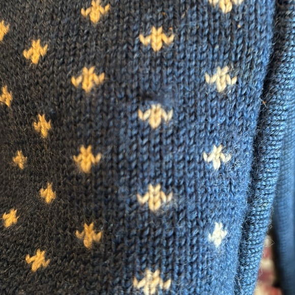 Lands End Norwegian style wool cardigan - Picture 5 of 5